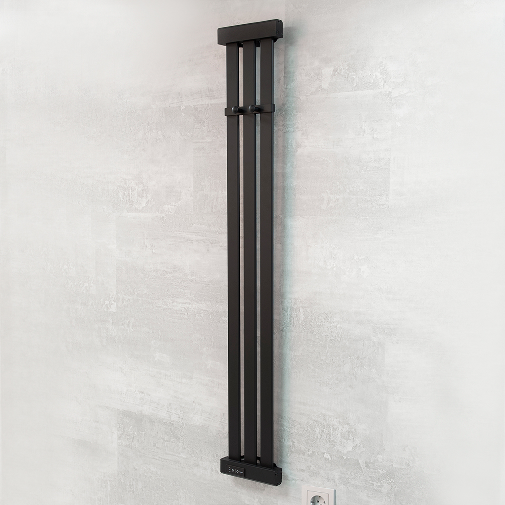 Полотенцесушитель Пэк сп Вектор 3 120*18 Al черный